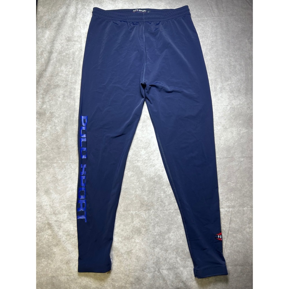 Polo Sport Ralph Lauren Men XL Navy Blue Compression Leggings Vintage 90s USA